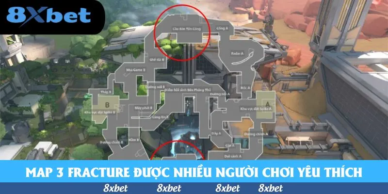 Map 3 Fracture được nhiều người chơi Valorant yêu thích